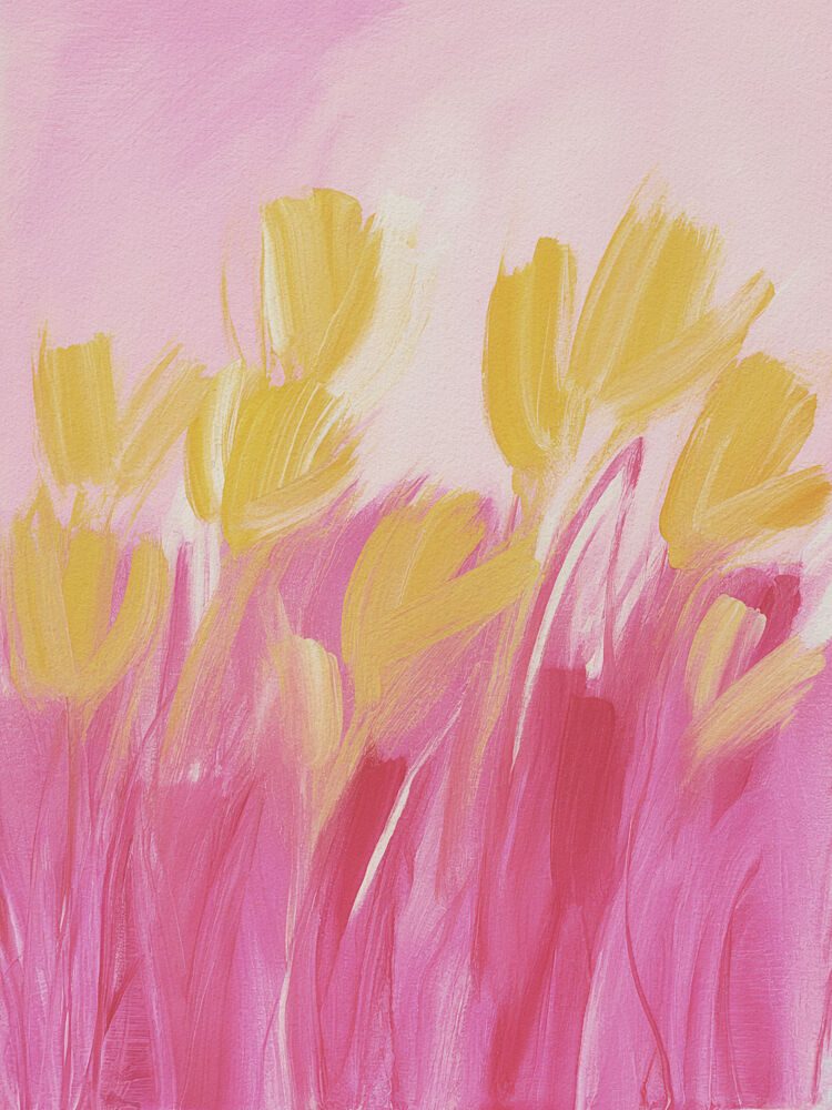 Pink Yellow Tulips art print by Andreas Magnusson for $57.95 CAD