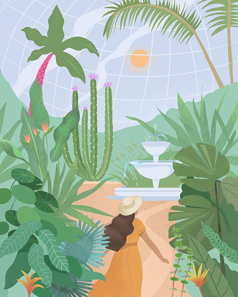Botanical Garden art print by Petra Lizde for $57.95 CAD
