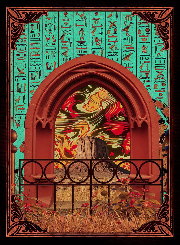 Hieroglyph Portal Arch art print by CosmoZach for $57.95 CAD