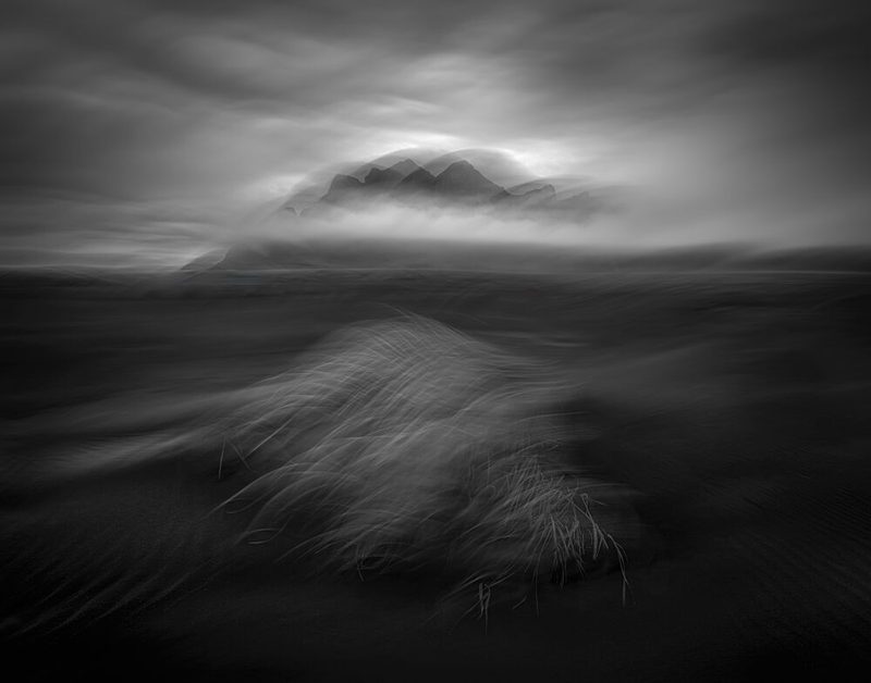 Blurred Mountain Landscape art print by Irene Wu for $57.95 CAD