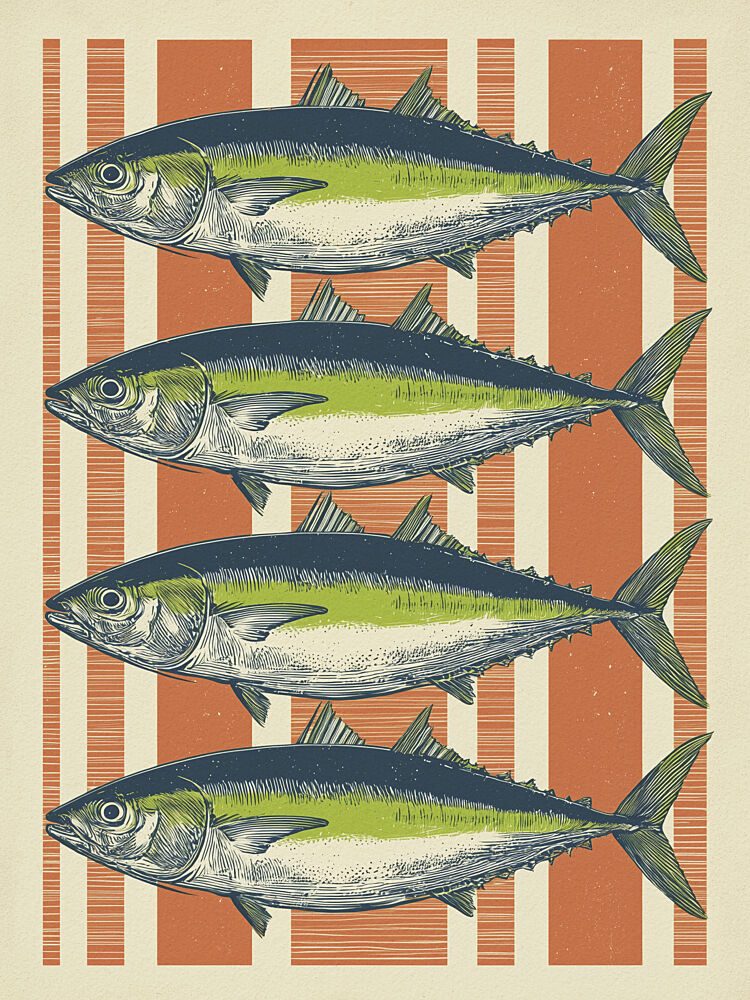 Four Tuna Fish art print by Andreas Magnusson for $57.95 CAD