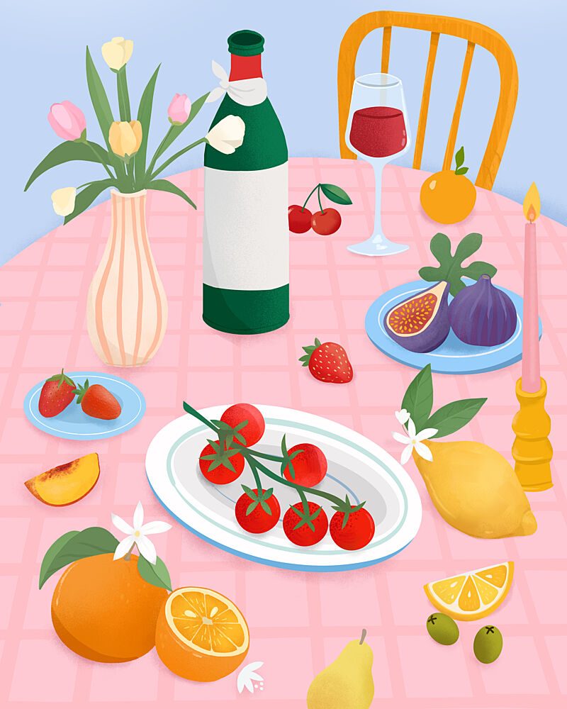 la Dolce Vita Brunch art print by Petra Lizde for $57.95 CAD