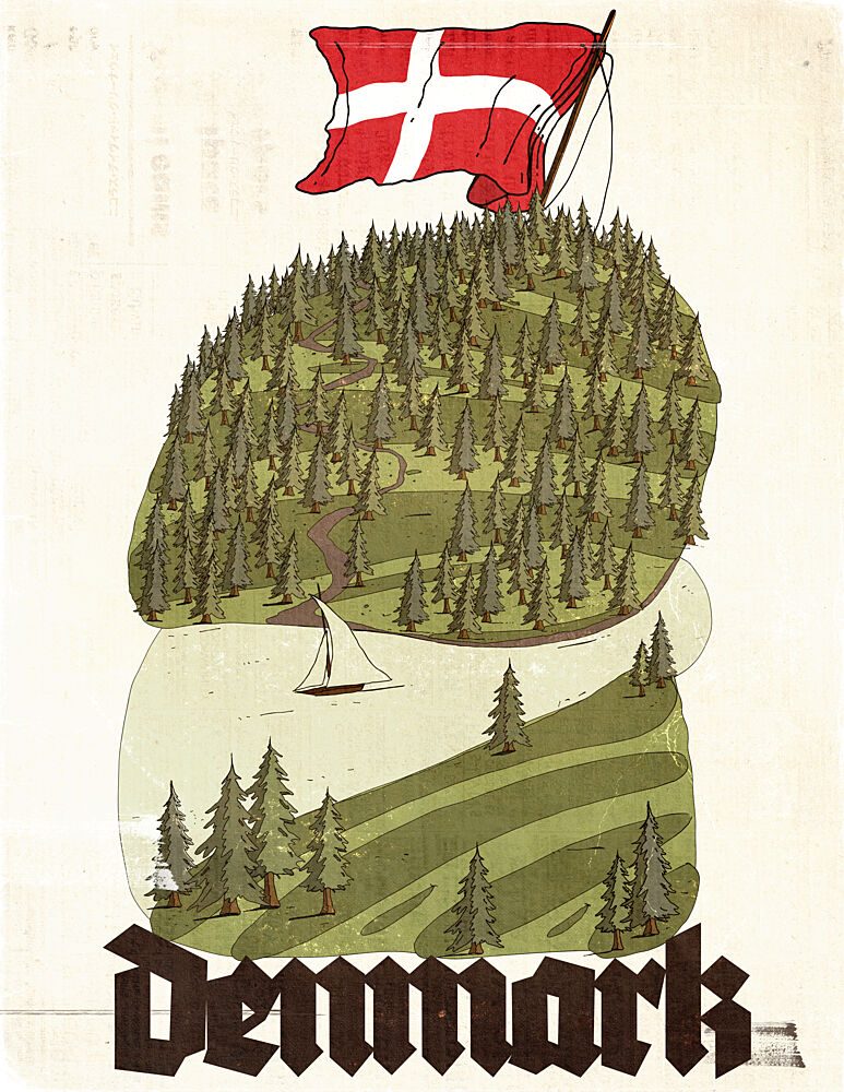Denmark Forest Lake art print by Nicholas for $57.95 CAD