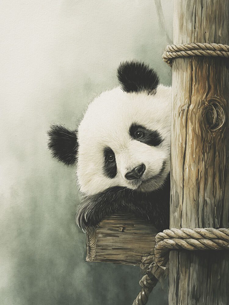 Panda Bear Resting art print by Andreas Magnusson for $57.95 CAD