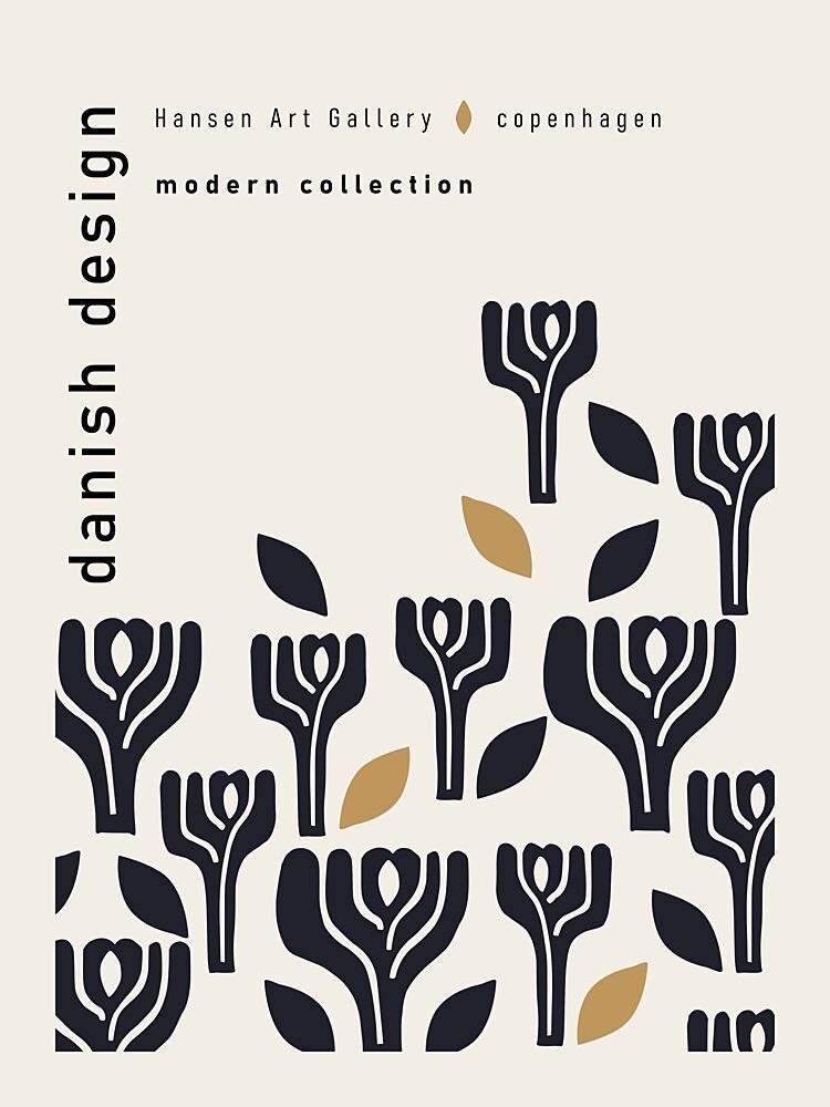 Danish Modern Blooms art print by Annick for $57.95 CAD