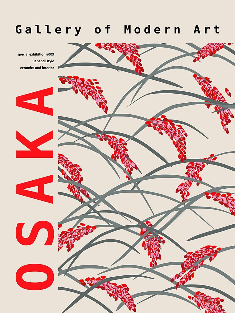 Osaka Modern Rice Pattern art print by Annick for $57.95 CAD