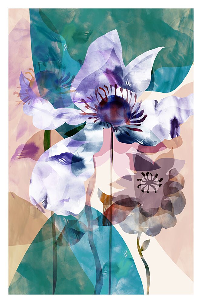 Translucent Floral Anemones art print by Cartissi for $57.95 CAD