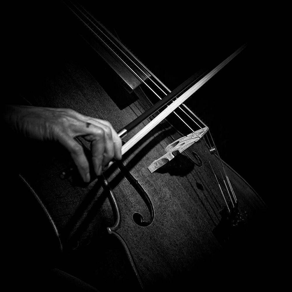 Dramatic Cello Play art print by Jan van der Laan for $57.95 CAD