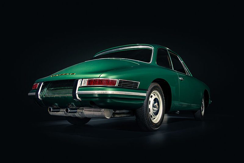 Classic Green Sports Car art print by Alaa Nour for $57.95 CAD