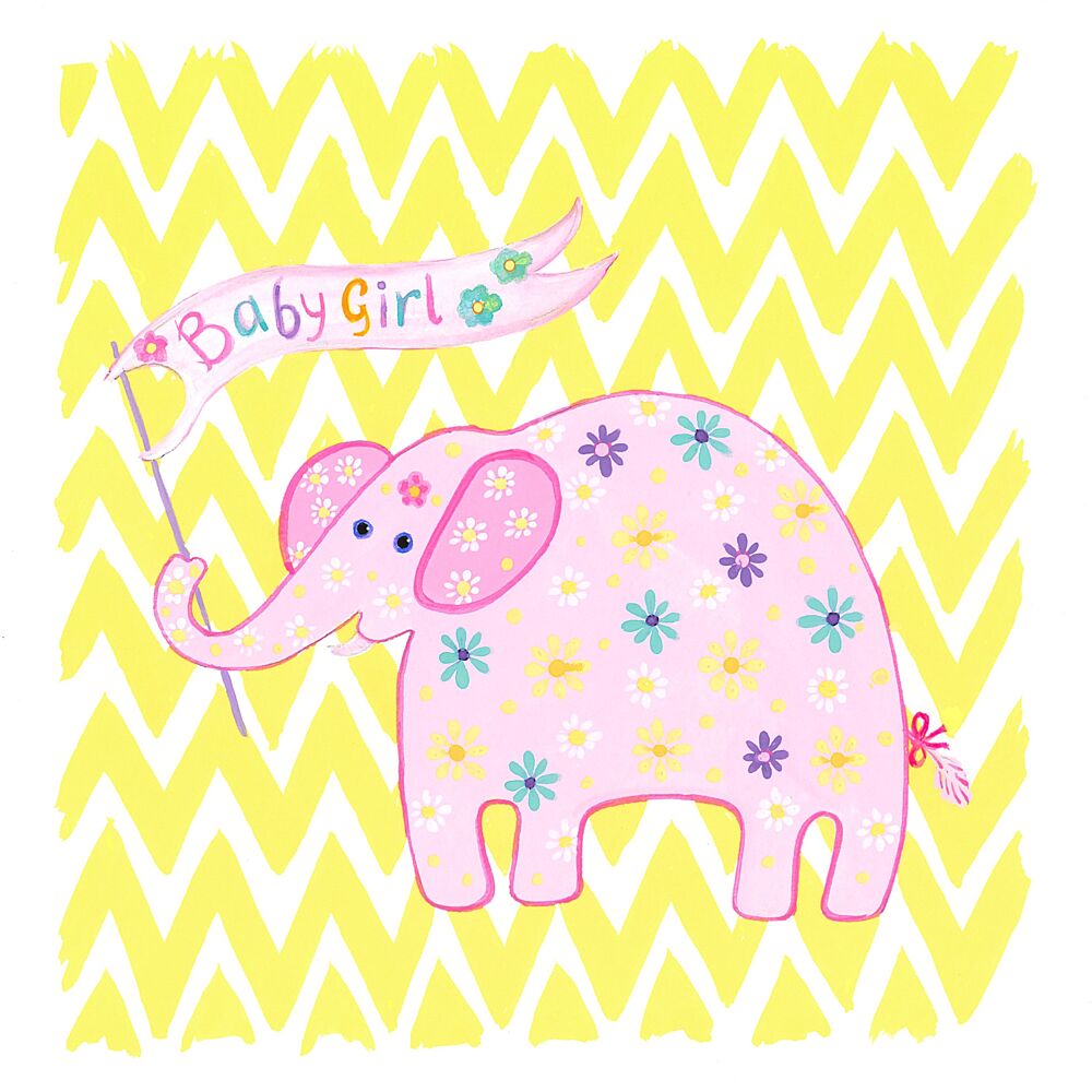 Baby Girl Elephant art print by Isabelle Brent for $57.95 CAD