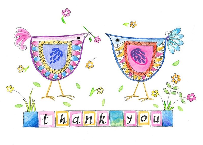 Thank You Birds art print by Isabelle Brent for $57.95 CAD