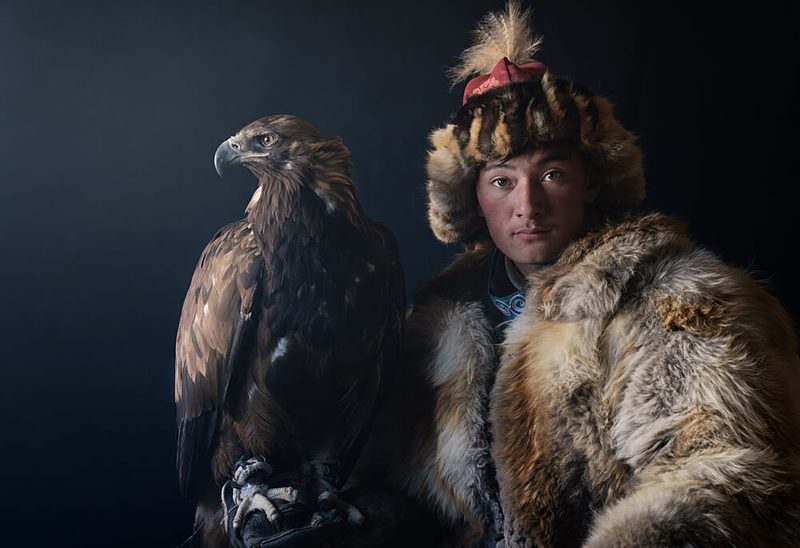 Traditional Eagle Hunter art print by Antoni Figueras for $57.95 CAD