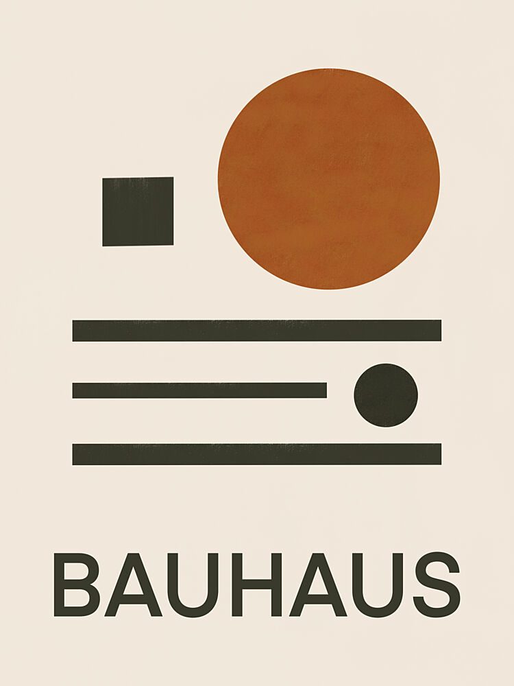 Bauhaus Geometric Balance art print by Little Dean for $57.95 CAD