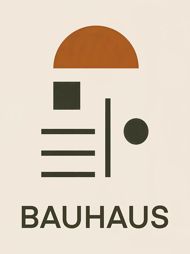 Bauhaus Geometric Abstraction art print by Little Dean for $57.95 CAD