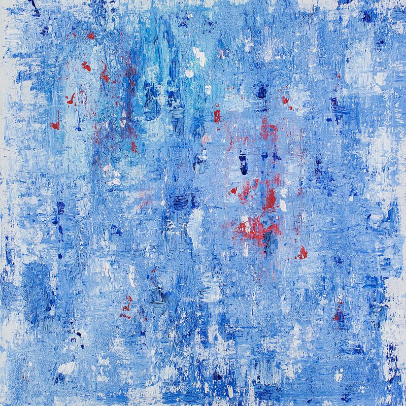 Vibrant Blue Abstract art print by Jonas Weikel for $57.95 CAD