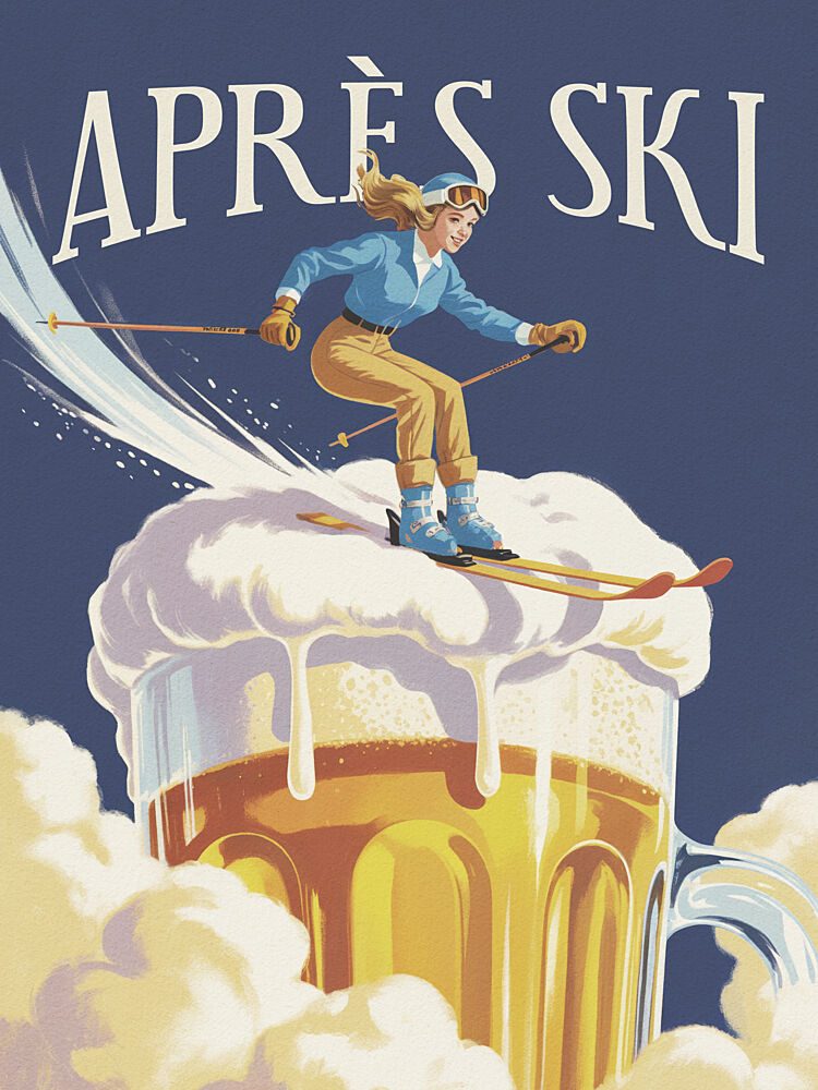 Apres Ski Fun art print by Andreas Magnusson for $57.95 CAD