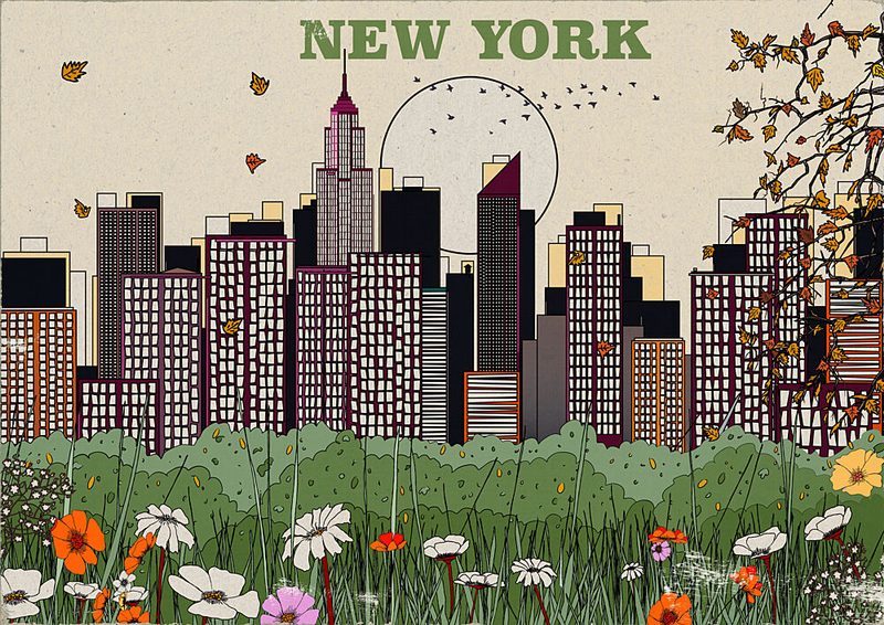 New York City Meadow art print by Nicholas for $57.95 CAD