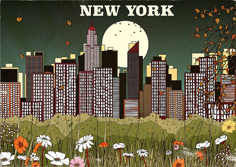 New York City Meadow art print by Nicholas for $57.95 CAD