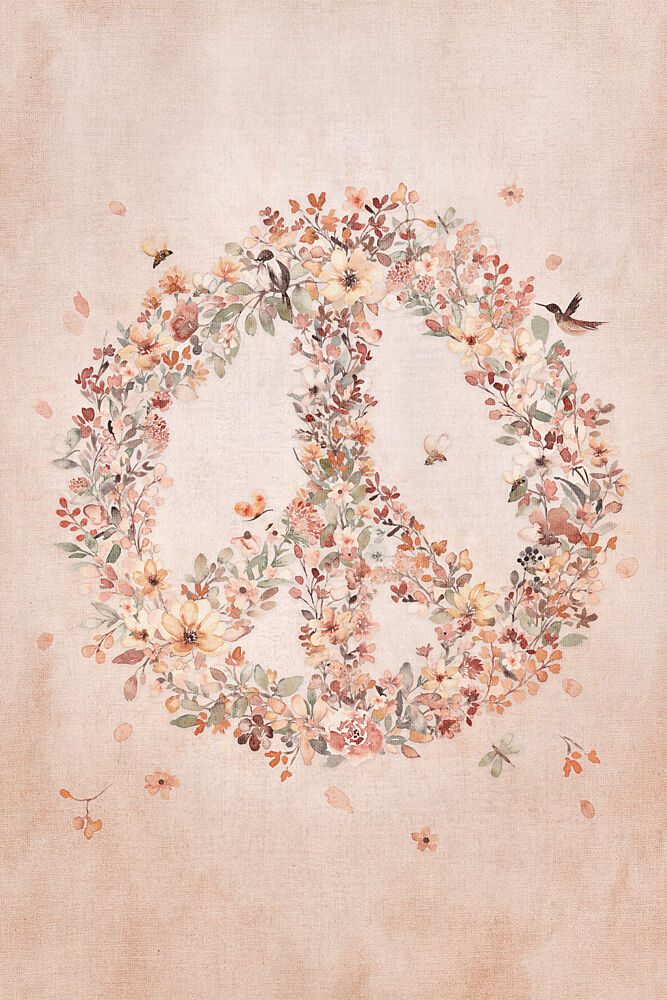 Peaceful Floral Harmony art print by Lovorka Pavic for $57.95 CAD