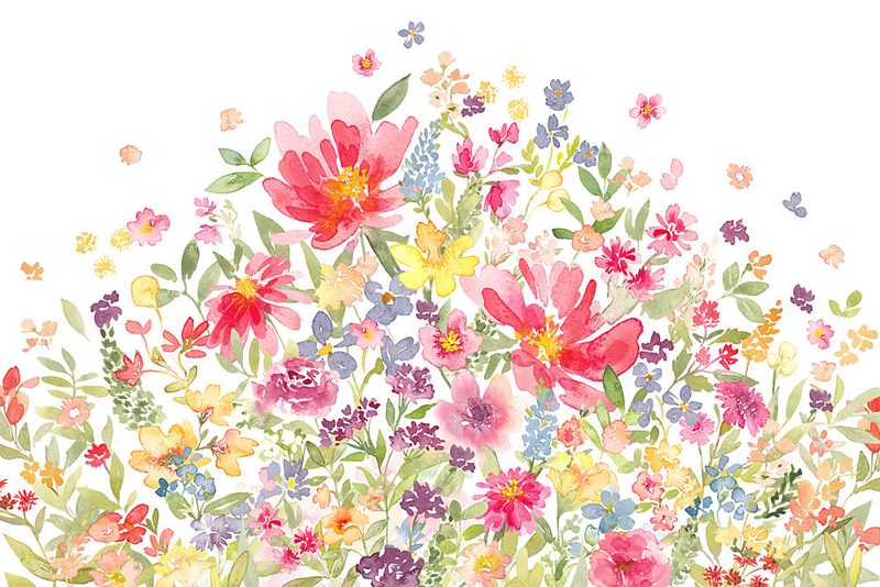 Watercolor Wildflower Meadow art print by Lovorka Pavic for $57.95 CAD