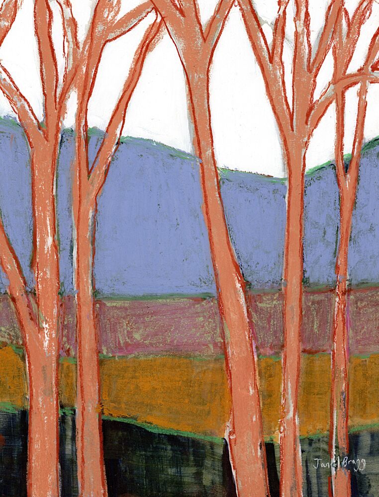Vibrant Autumn Forest art print by Janel Bragg for $57.95 CAD