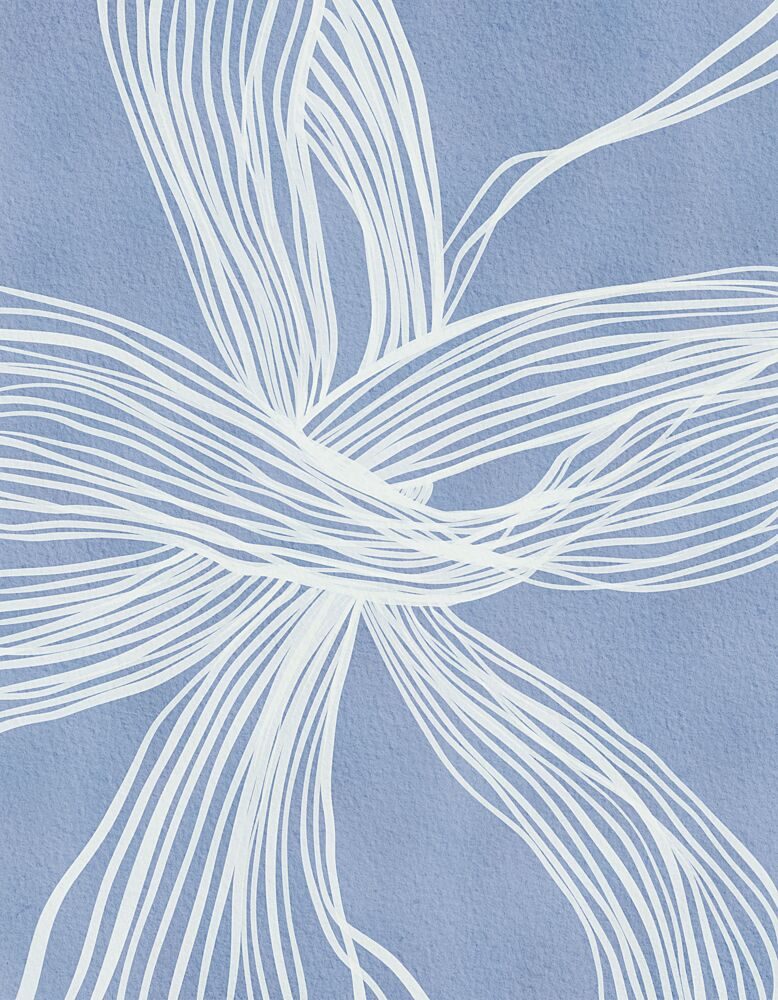 Intertwined Blue Lines art print by Nikita Jariwala for $57.95 CAD