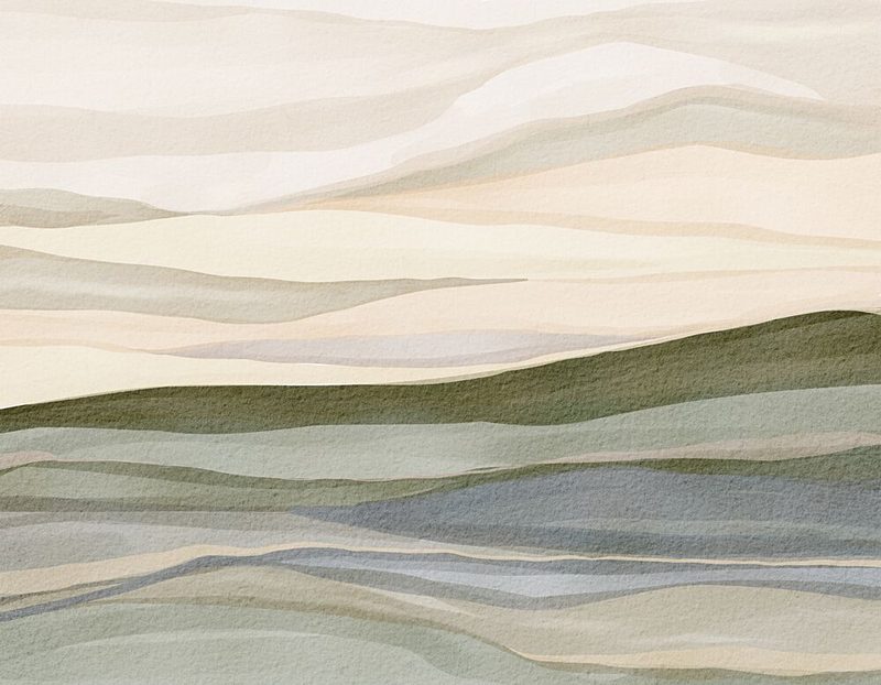 Serene Rolling Hills art print by Nikita Jariwala for $57.95 CAD