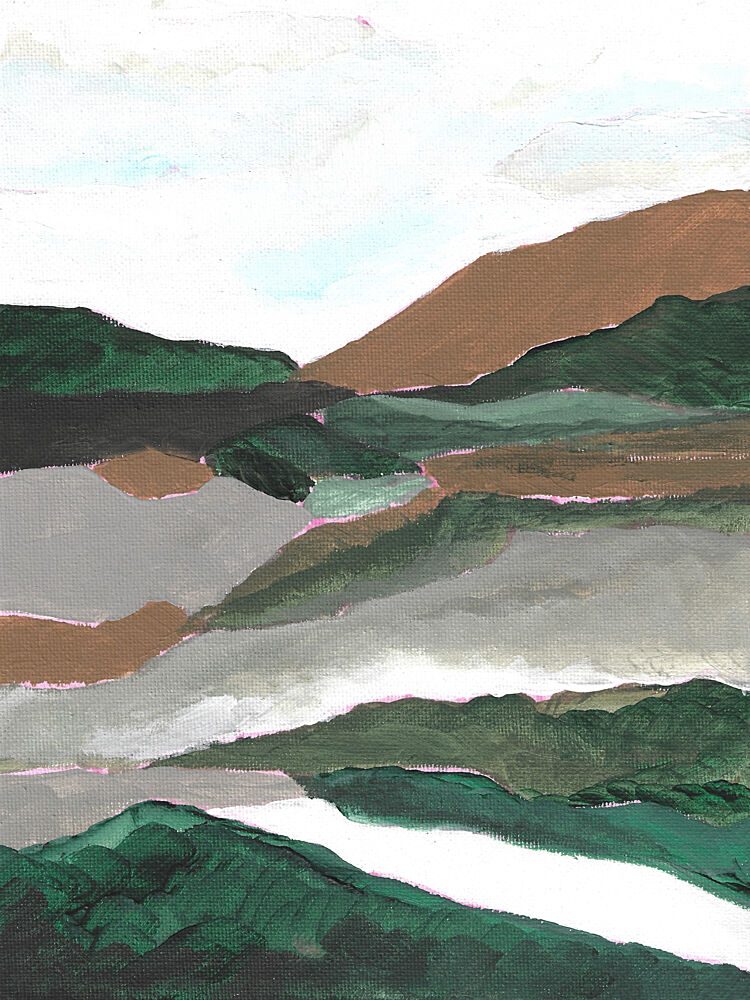 Abstract Mountain Valley art print by Nikita Jariwala for $57.95 CAD
