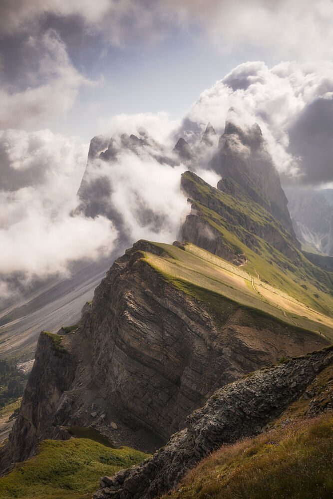 Majestic Peaks and Clouds art print by Dmitry Razr for $57.95 CAD