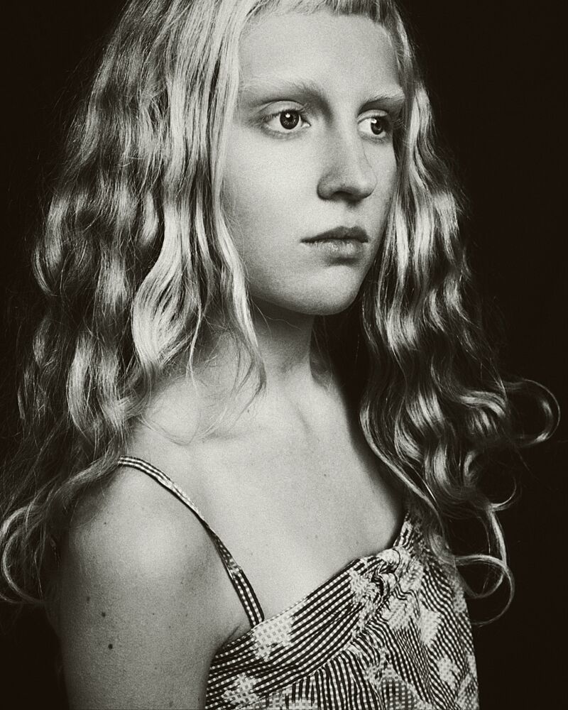 Pensive Blonde Gaze art print by Steffen Lauterbach for $57.95 CAD