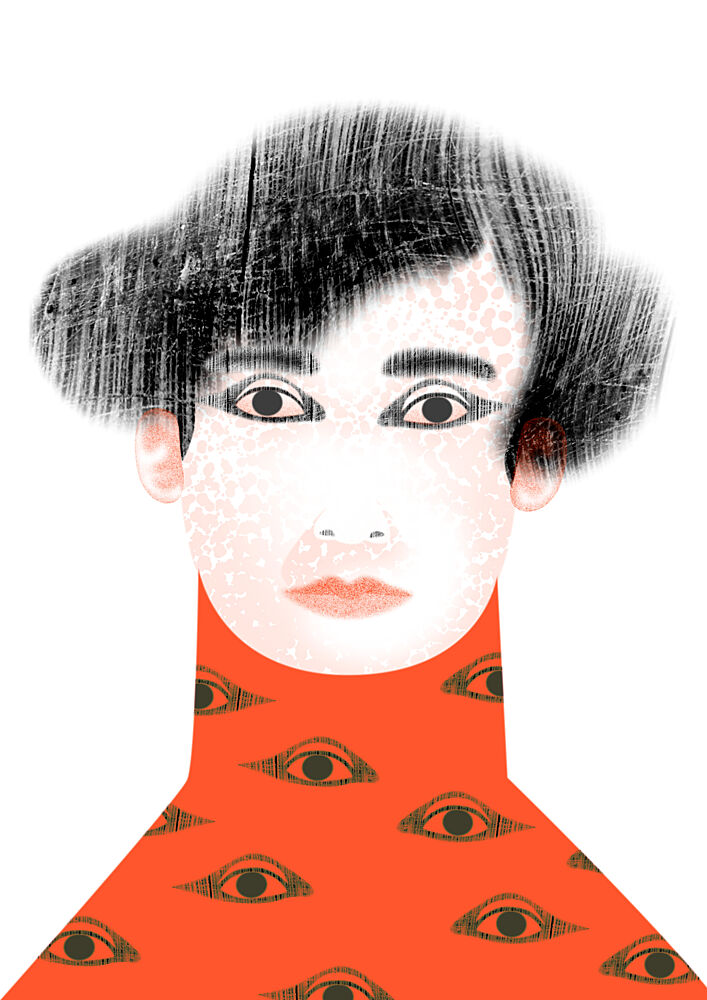 Surreal Woman with Eyes art print by Luca di Napoli for $57.95 CAD