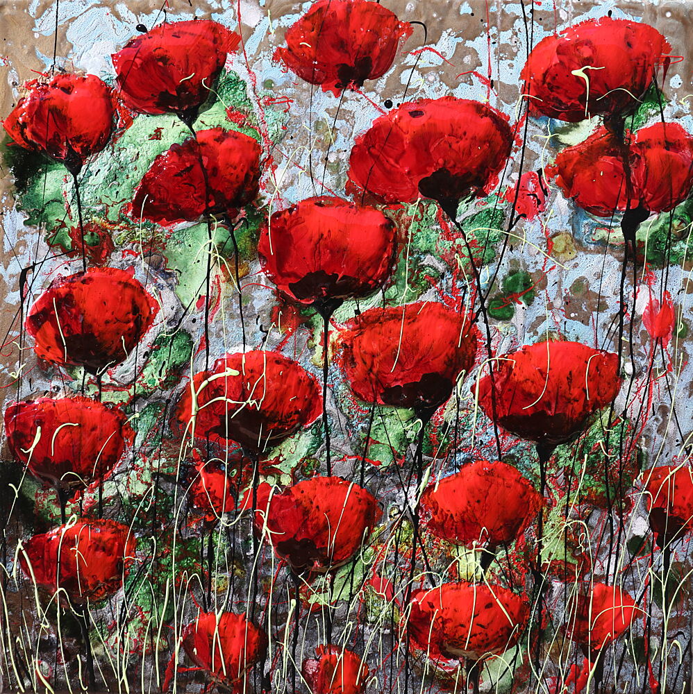 Vibrant Red Poppies art print by Donatella Marraoni for $57.95 CAD