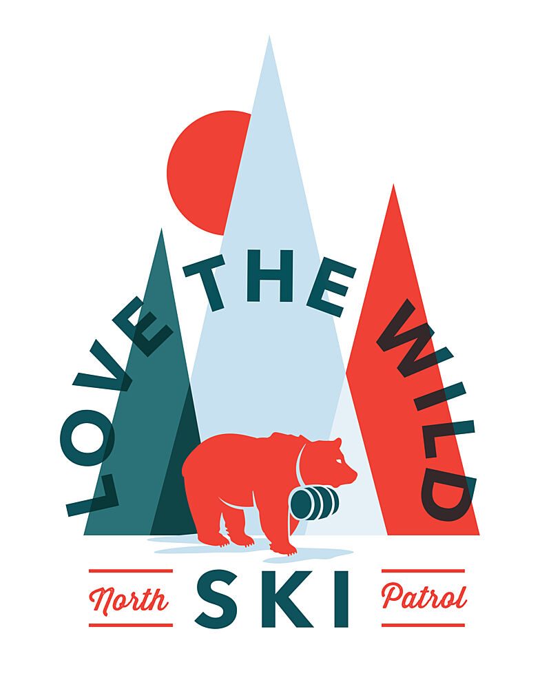 Ski Patrol Geometric Art art print by The Whiskey Ginger for $57.95 CAD