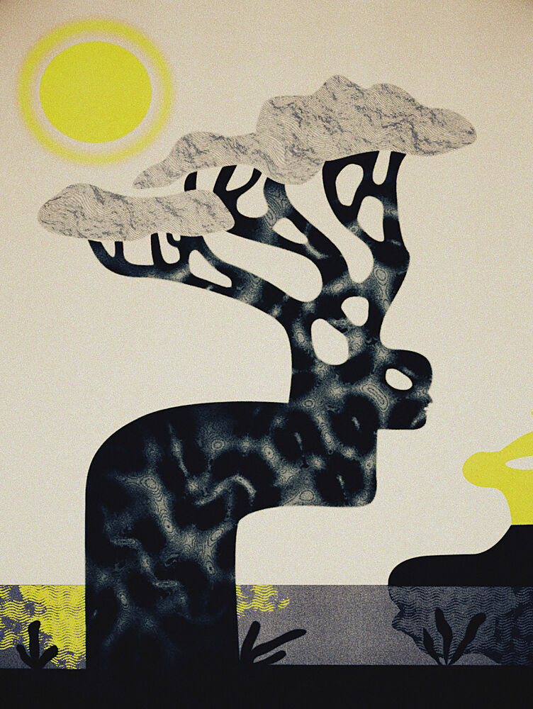 Sunlit Spirit Tree art print by Luca di Napoli for $57.95 CAD