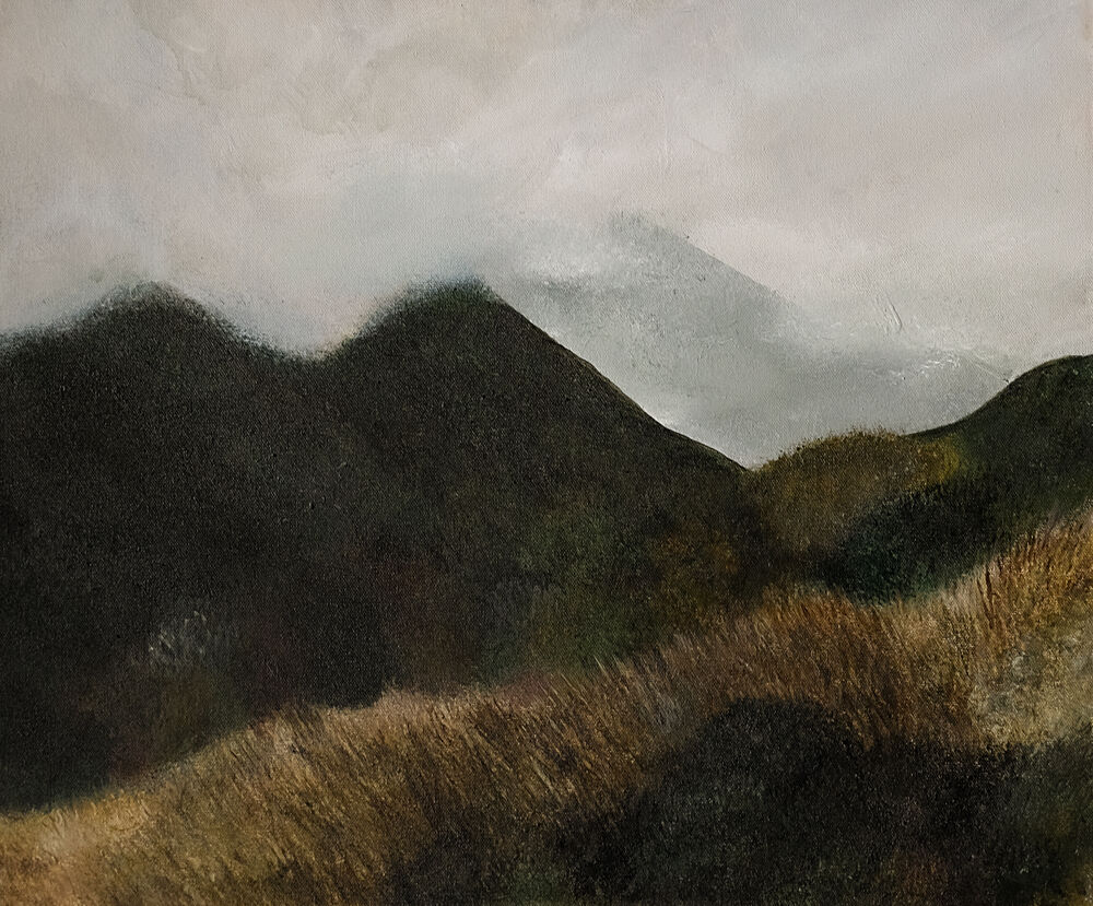 Misty Mountain Peaks art print by Emily Tingey for $57.95 CAD