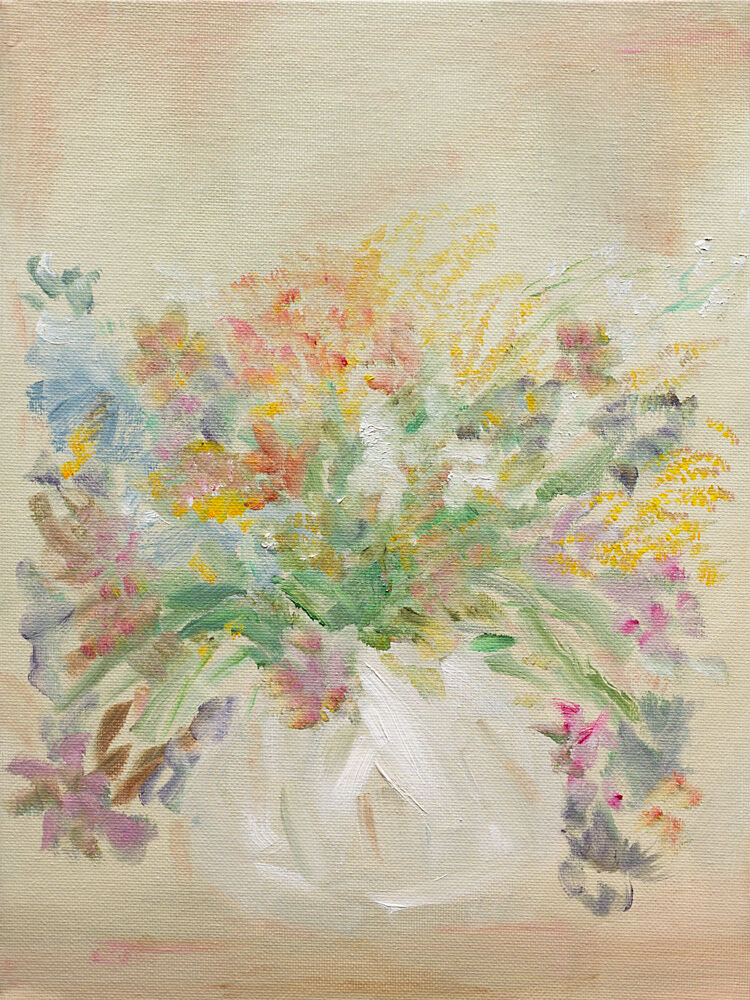 Colorful Flower Bouquet art print by Emily Tingey for $57.95 CAD