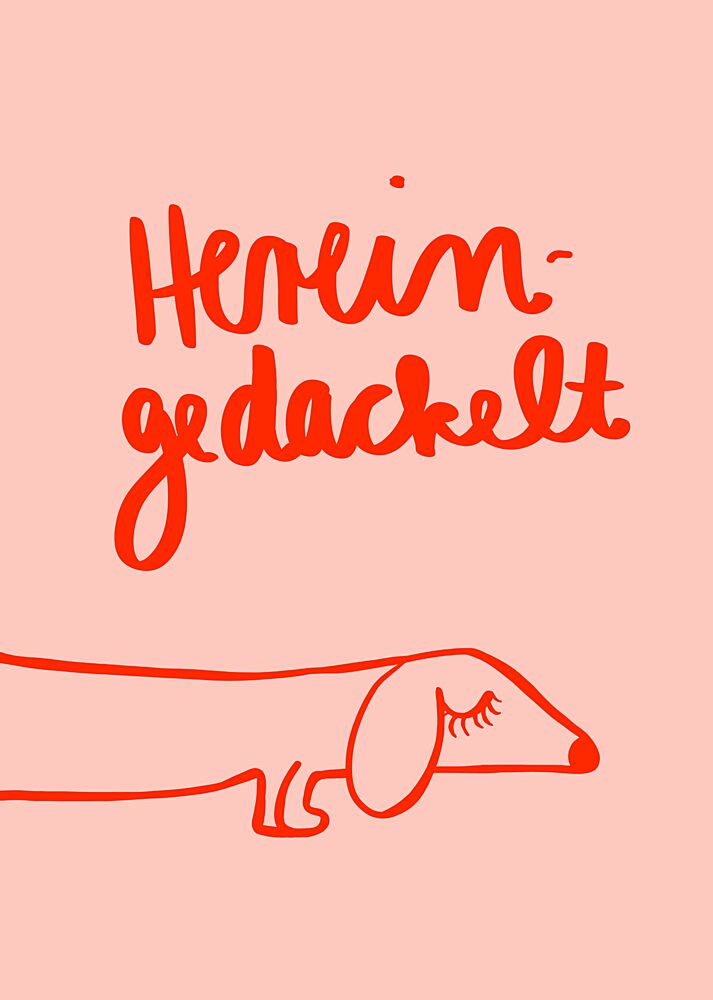 Hereingedackelt art print by Ute Arnold for $57.95 CAD