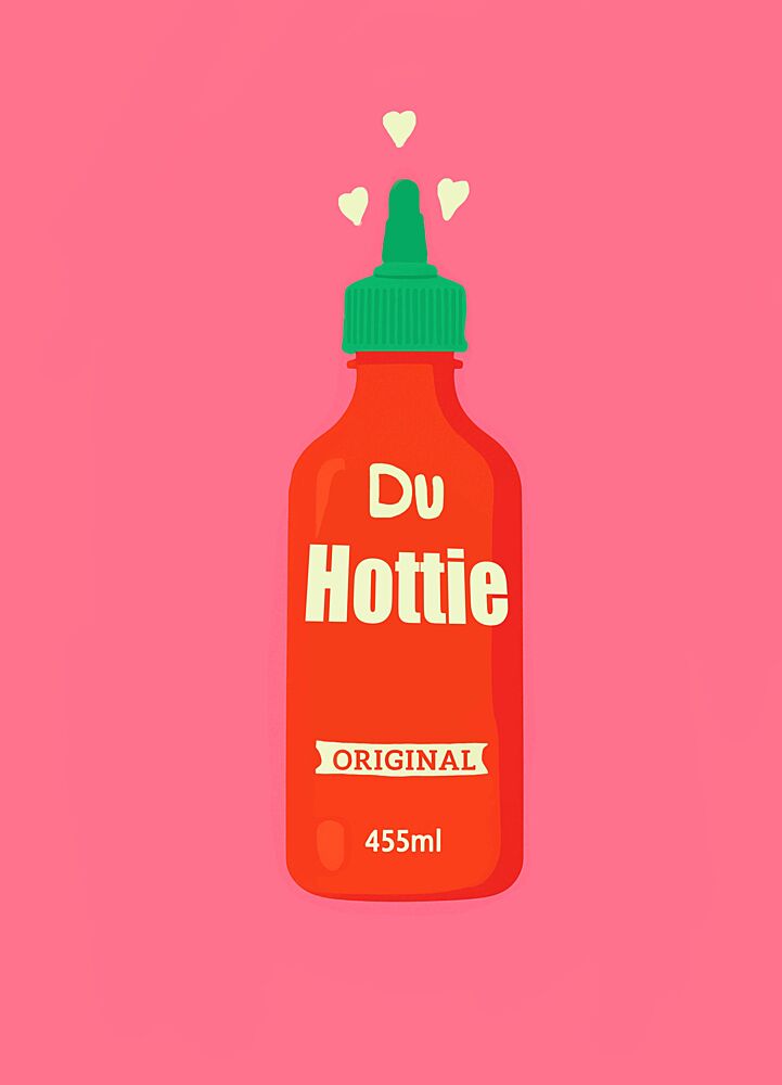 du Hottie Hot Sauce art print by Ute Arnold for $57.95 CAD