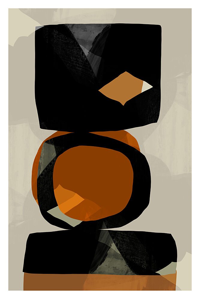 Earthy Abstract Stack art print by Cartissi for $57.95 CAD