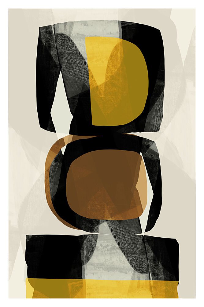Stacked Earth Forms art print by Cartissi for $57.95 CAD