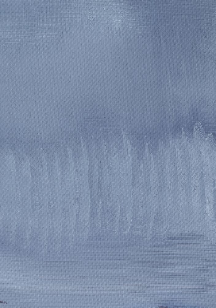 Gentle Blue Waves art print by Maira Ribena for $57.95 CAD