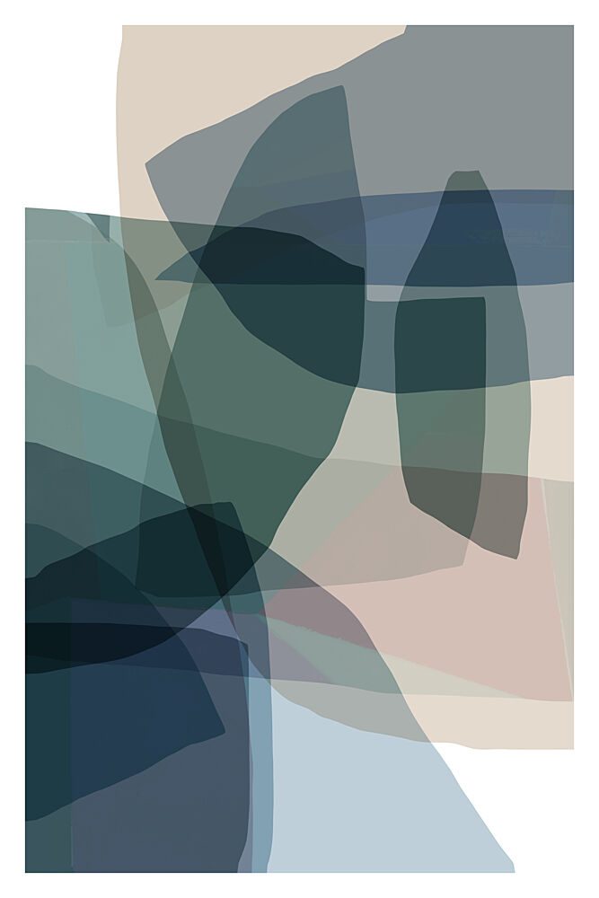 Translucent Abstract Forms art print by Cartissi for $57.95 CAD