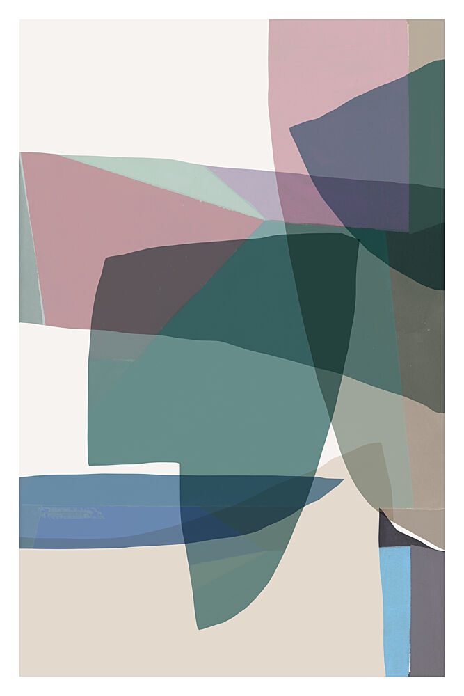 Layered Abstract Shapes art print by Cartissi for $57.95 CAD