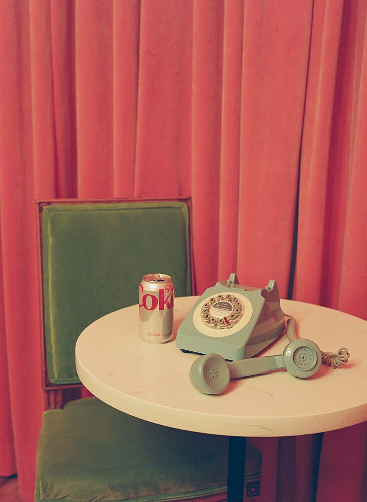 Retro Pink Phone art print by Bethany Young for $57.95 CAD