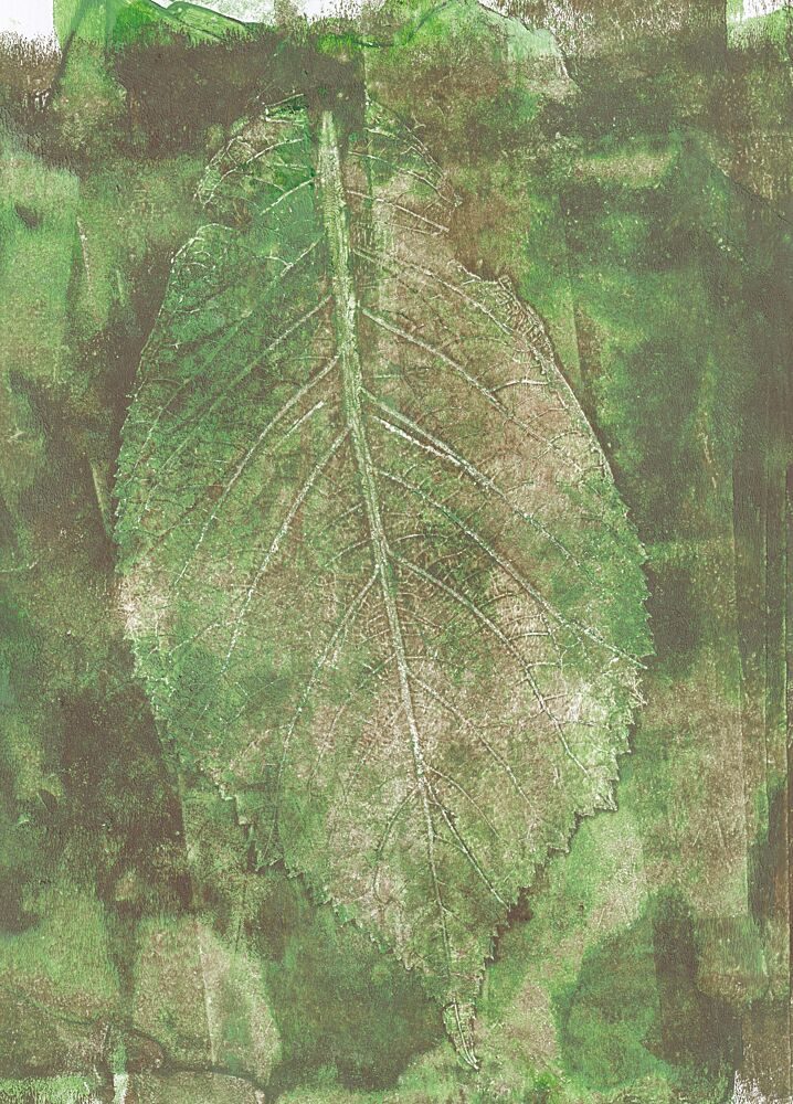 Organic Leaf Impression art print by Maira Ribena for $57.95 CAD