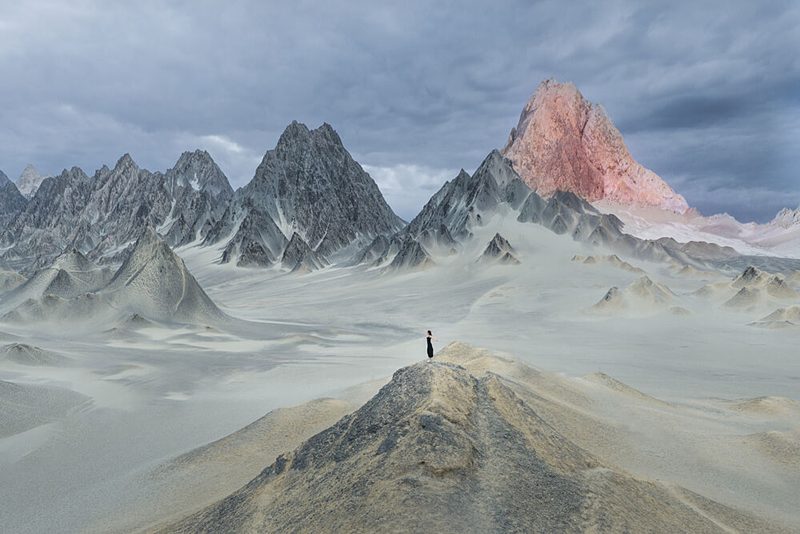 Red Mountain Wanderer art print by Simoon for $57.95 CAD
