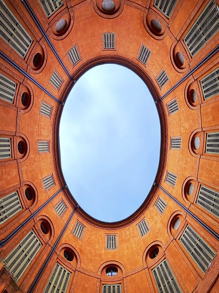 Oval Courtyard Sky art print by Gianni Basaglia for $57.95 CAD