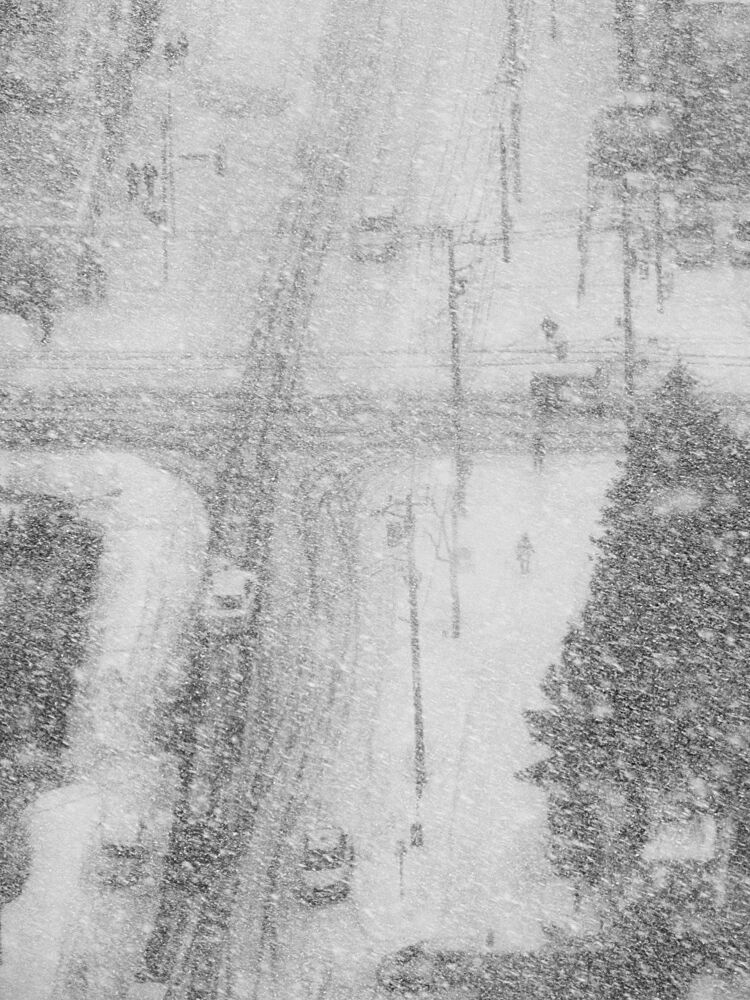 Urban Winter Storm art print by Yoshie Makiya for $57.95 CAD