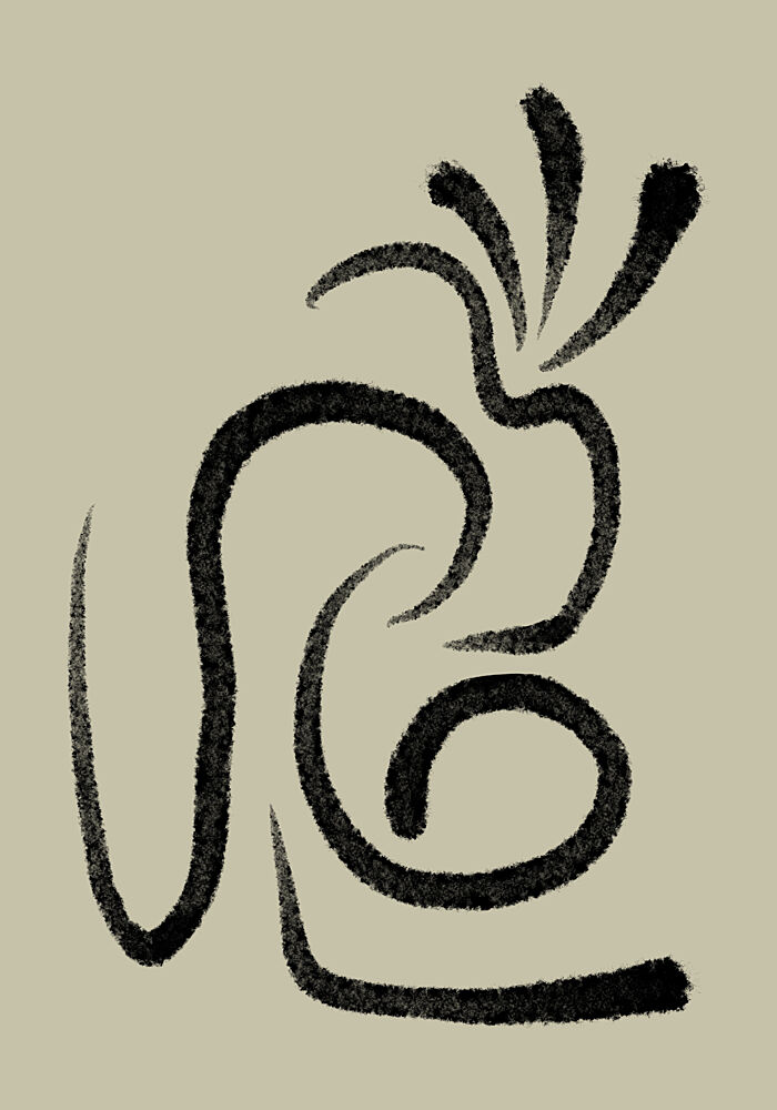 Fluid Organic Lines art print by Cesare Bellassai Art for $57.95 CAD