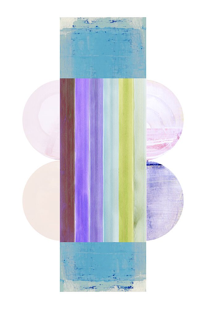 Serene Color Blocks art print by Cartissi for $57.95 CAD